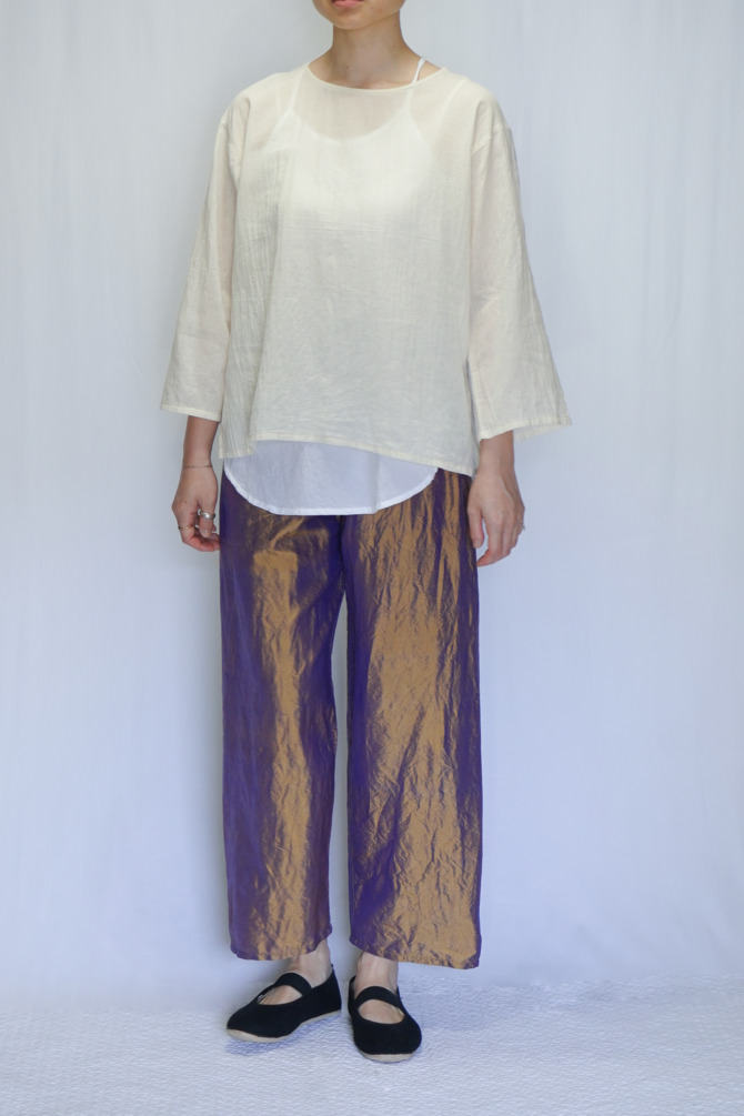 本日限定値下！【新品】イロイロ群青　iroiro 群青　メディテーションパンツ タイシルク メディテーションパンツ | ONLINE STORE | iroiro