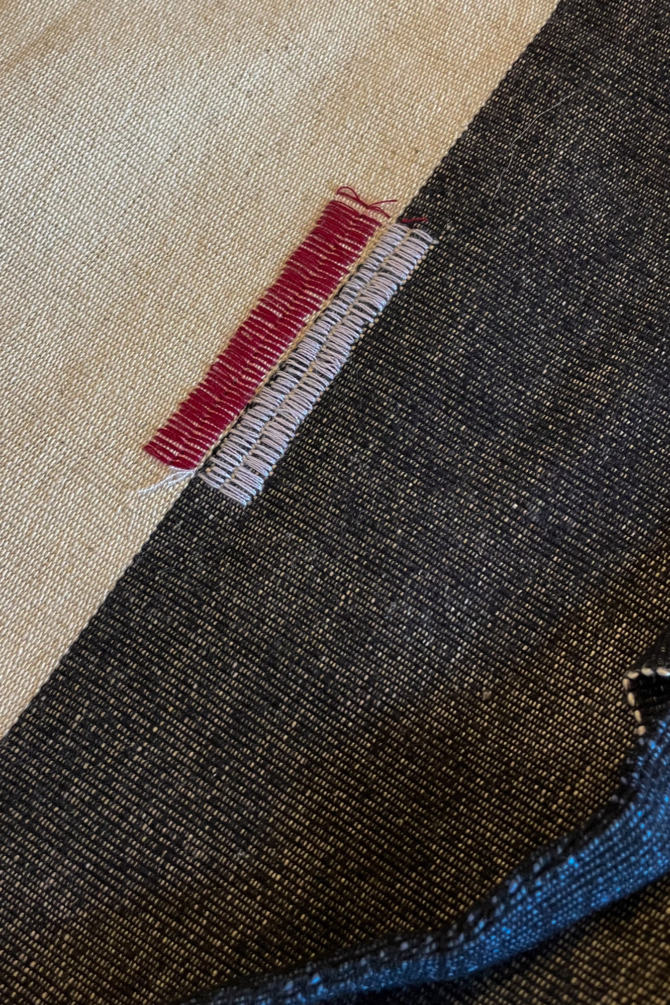 タイ Lua族の手織り布ジャケット　iroiro ラワ(ルア)族の手織り綿、手縫いジャケット-刺繍入り- | ONLINE