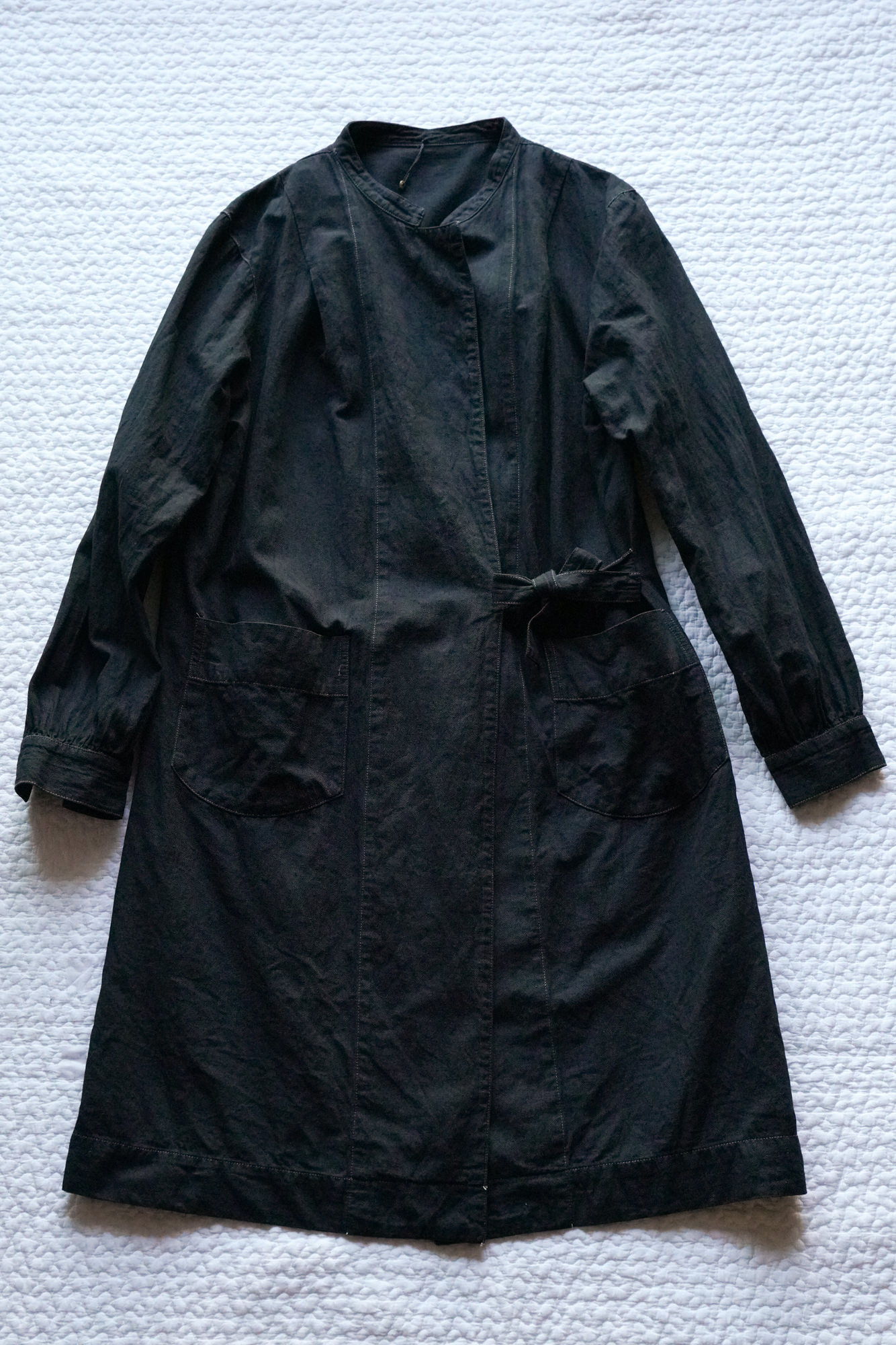 +KORURI Natural Dyed Linen&Cotton Worker's Jacket 