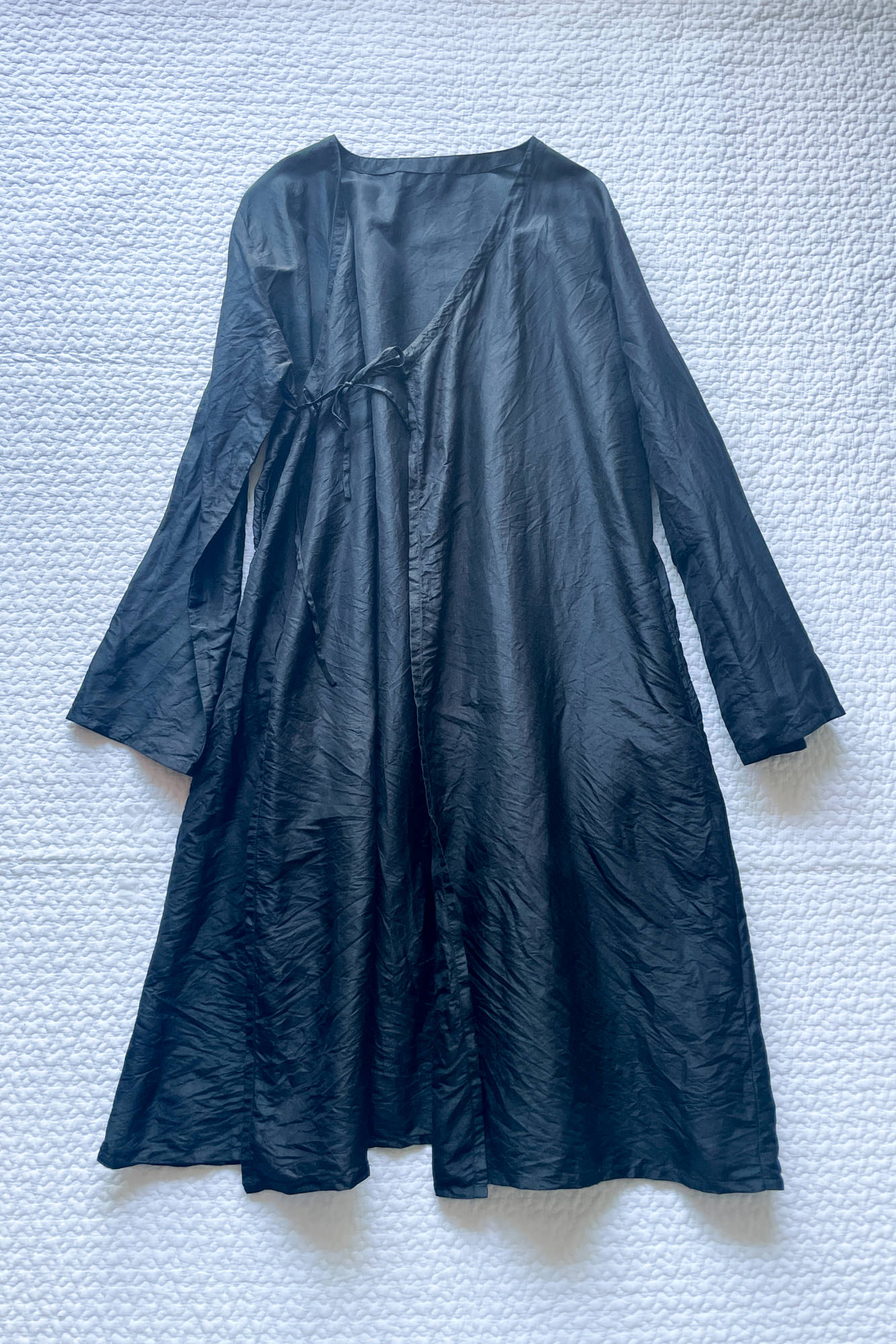 iroiro群青タイシルク カシュクールドレス 【公式通販】