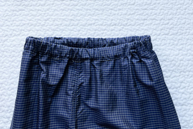 チェック柄タイシルク メディテーションパンツ | ONLINE STORE