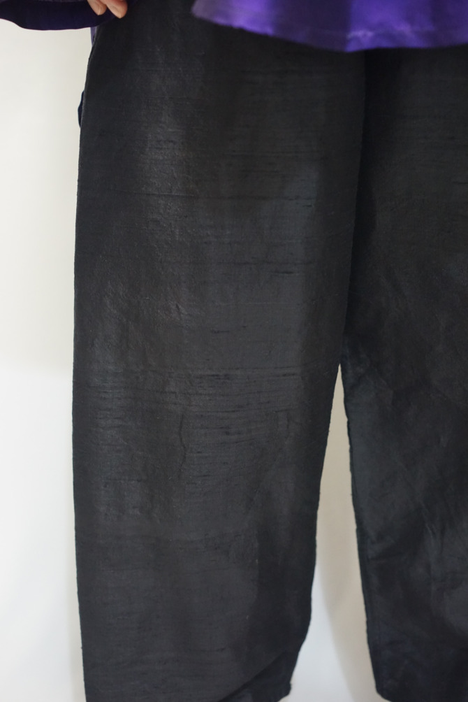 手紡ぎ4本取タイシルク メディテーションパンツ | ONLINE STORE