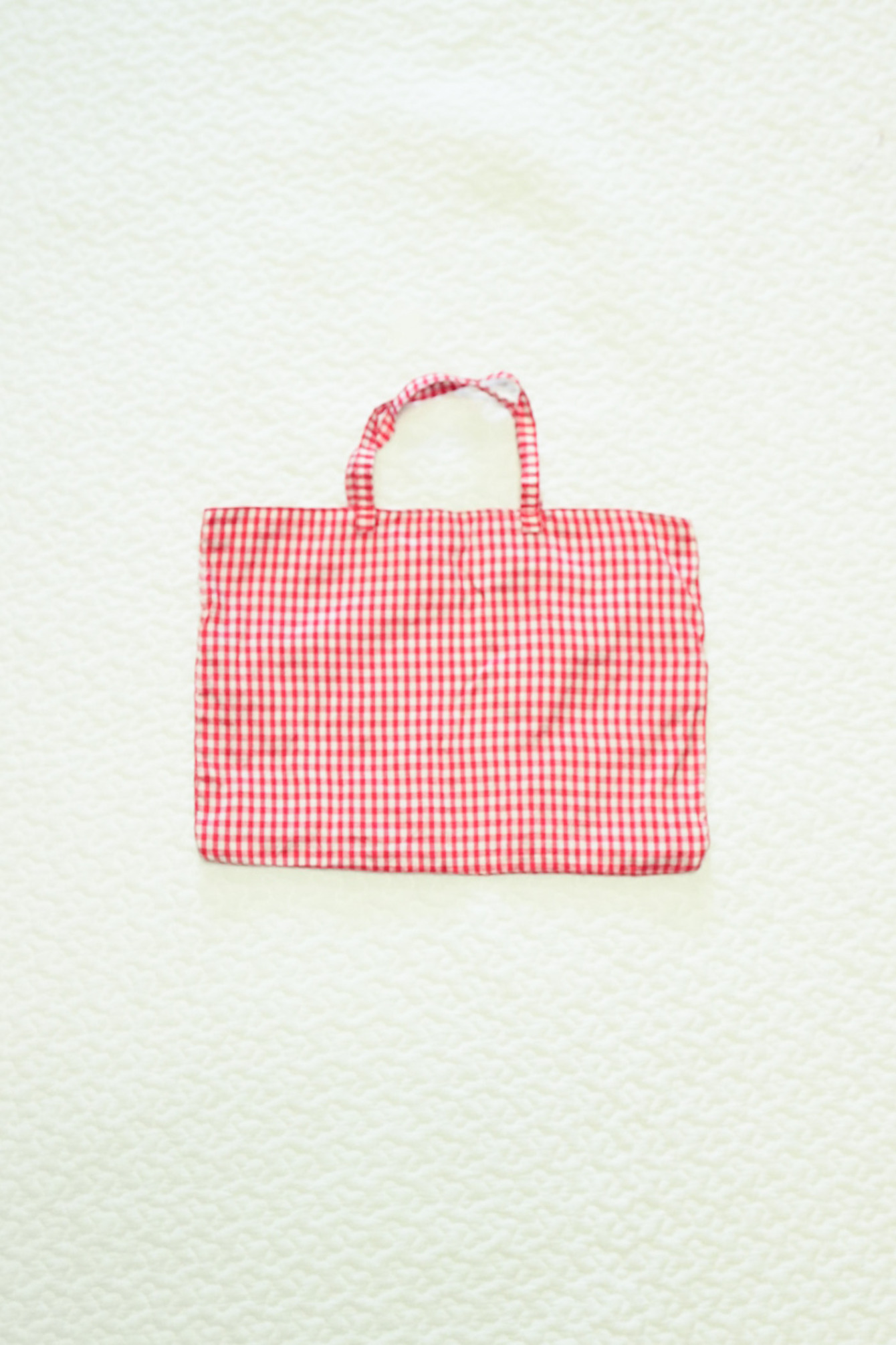 Gingham Check Thai Silk Mini TOTE