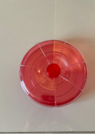 プラスチック  クッキーボックス -レッド-