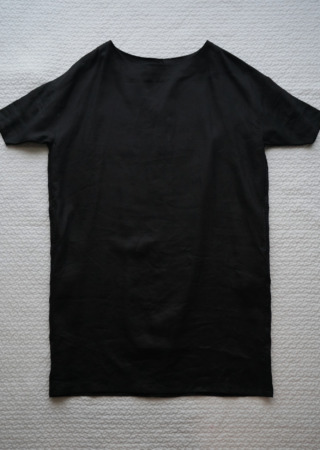 ポーランドリネン　イージーサイドポケットドレス