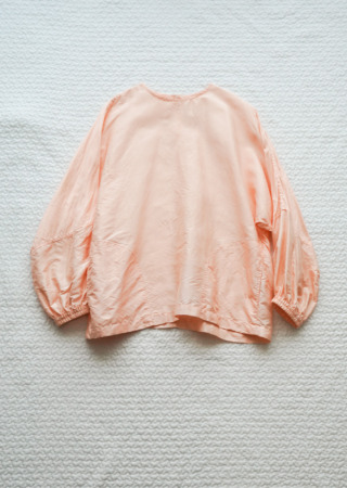 タイシルク スモックブラウス