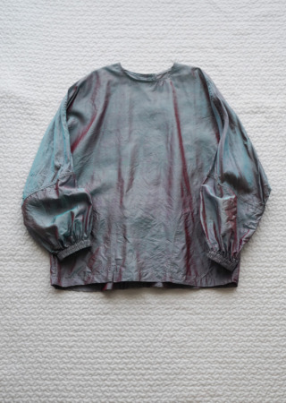 タイシルク スモックブラウス