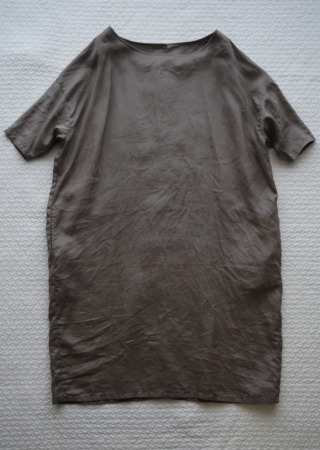 ポーランドリネン　イージーサイドポケットドレス